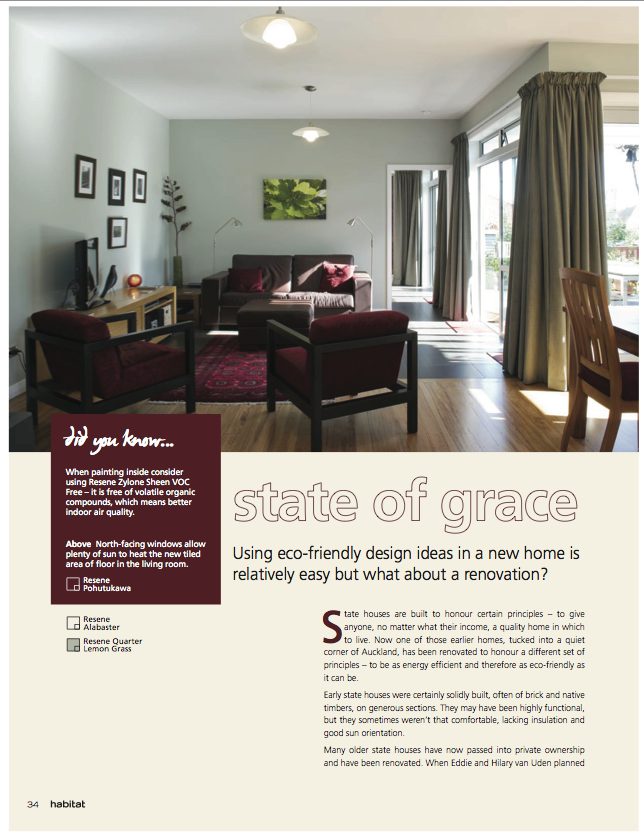 First page of the magazine feature State of Grace